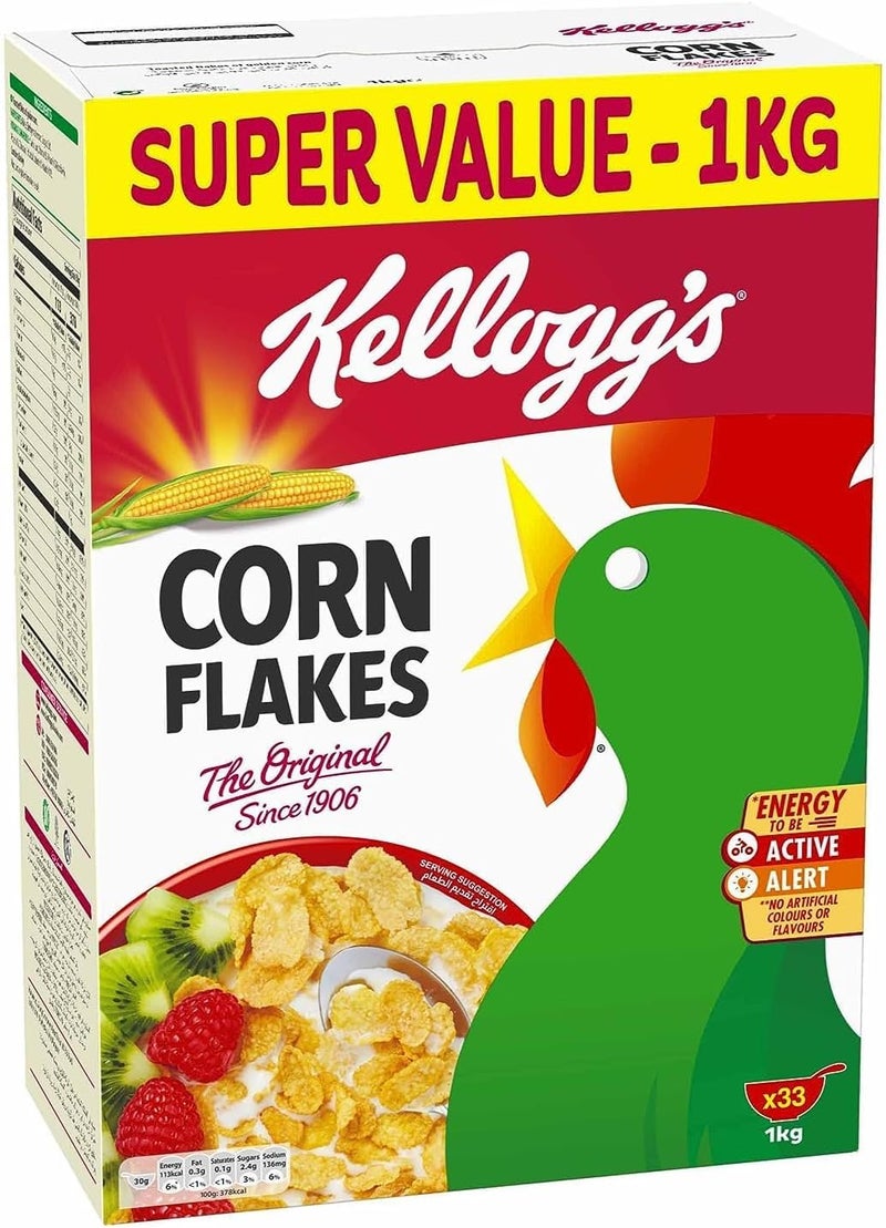 Kellogg's Corn Flakes Cereal - 1 Kg - Image 1